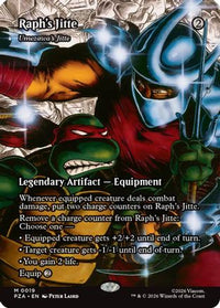 Raph's Jitte - Umezawa's Jitte (Borderless) -  Foil (PZA-019) - Teenage Mutant Ninja Turtles Eternal-Legal