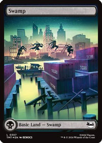 Swamp (0307) (Surge Foil) -  Foil (TMT-307) - Teenage Mutant Ninja Turtles