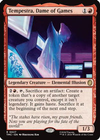 Tempestra, Dame of Games -  Foil (TMC-027) - Commander: Teenage Mutant Ninja Turtles