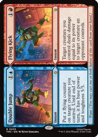 Double Jump // Flying Kick -  Foil (TMC-035) - Commander: Teenage Mutant Ninja Turtles