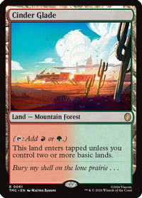 Cinder Glade -  Foil (TMC-061) - Commander: Teenage Mutant Ninja Turtles