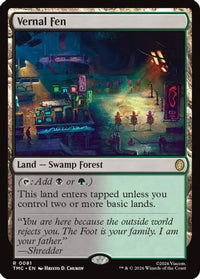 Vernal Fen -  Foil (TMC-081) - Commander: Teenage Mutant Ninja Turtles