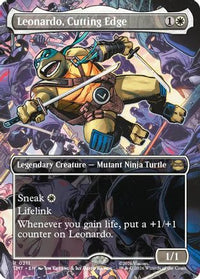 Leonardo, Cutting Edge (Borderless) -  (TMT-211) - Teenage Mutant Ninja Turtles
