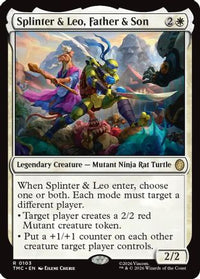 Splinter & Leo, Father & Son -  (TMC-103) - Commander: Teenage Mutant Ninja Turtles