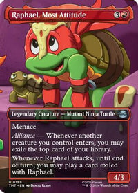 Raphael, Most Attitude (Borderless) -  Foil (TMT-199) - Teenage Mutant Ninja Turtles