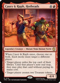 Casey & Raph, Hotheads -  (TMC-114) - Commander: Teenage Mutant Ninja Turtles