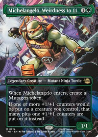 Michelangelo, Weirdness to 11 (Borderless) -  (TMT-214) - Teenage Mutant Ninja Turtles