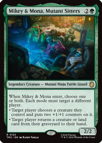 Mikey & Mona, Mutant Sitters -  (TMC-125) - Commander: Teenage Mutant Ninja Turtles