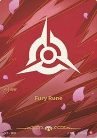 Fury Rune (R01b) (R01b) - Riftbound Organized Play Promotional Cards Foil