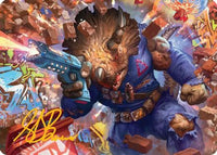 Zog, Triceraton Castaway Art Card -  (ASTMT-012) - Art Series: Teenage Mutant Ninja Turtles