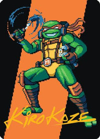 Michelangelo, the Heart Art Card (Gold-Stamped Signature) -  (ASTMT-035) - Art Series: Teenage Mutant Ninja Turtles