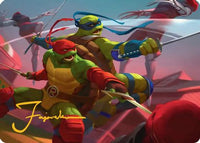 Raph & Leo, Sibling Rivals Art Card -  (ASTMT-016) - Art Series: Teenage Mutant Ninja Turtles