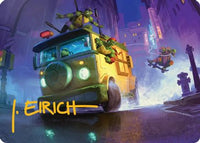 Turtle Van Art Card -  (ASTMT-019) - Art Series: Teenage Mutant Ninja Turtles