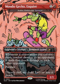 Mondo Gecko, Esquire - Kediss, Emberclaw Familiar -  Foil (SLD-2364) - Secret Lair Drop Series