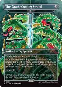 The Grass-Cutting Sword - Sunforger -  Foil (SLD-2381) - Secret Lair Drop Series
