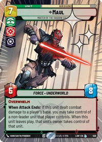 Maul - Master of the Shadow Collective (Hyperspace Foil) (556) - A Lawless Time Foil