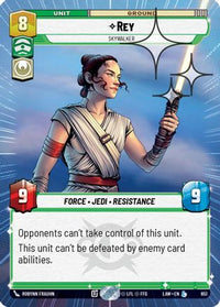 Rey - Skywalker (Hyperspace Foil) (651) - A Lawless Time Foil