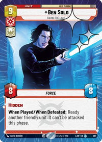 Ben Solo - Facing the Light (Hyperspace Foil) (687) - A Lawless Time Foil