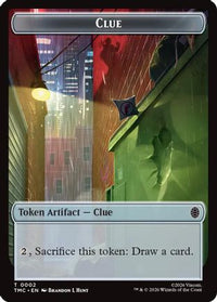 Clue // Rat Double-Sided Token -  (TMC-2 // 6) - Commander: Teenage Mutant Ninja Turtles