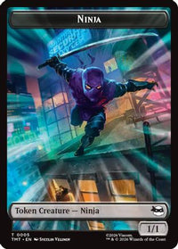 Ninja // Food Double-Sided Token -  (TMT-5 // 8) - Teenage Mutant Ninja Turtles