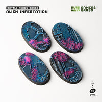Battle Ready Bases: Alien Infestation- Oval 60mm (x4)