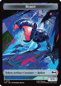 Robot // Food Double-Sided Token -  (TMT-10 // 8) - Teenage Mutant Ninja Turtles