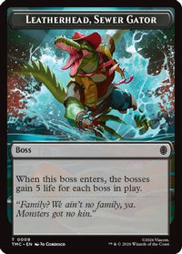 Leatherhead, Sewer Gator -  (TMC-009) - Commander: Teenage Mutant Ninja Turtles