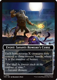 Event: Savanti Romero's Curse -  (TMC-023) - Commander: Teenage Mutant Ninja Turtles