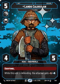 Lando Calrissian - Eyes Open (Prestige Foil) (848) - A Lawless Time Foil