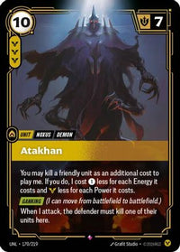 Atakhan (170/219) - Unleashed Foil