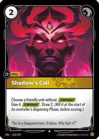 Shadow's Call (165/219) - Unleashed Foil