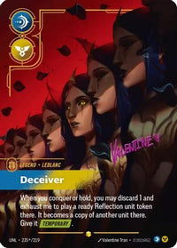 LeBlanc - Deceiver (Signature) (235*/219) - Unleashed Foil