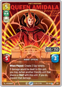 Queen Amidala - Championing Her People (Serialized) (Rose Gold) (1127) - Secrets of Power Foil