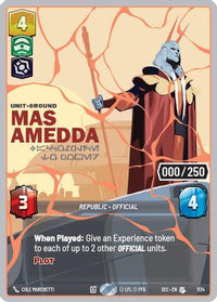 Mas Amedda - Accomplice to Power (Serialized) (Rose Gold) (1134) - Secrets of Power Foil