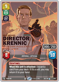 Director Krennic - I Lose Nothing But Time (Serialized) (Rose Gold) (1136) - Secrets of Power Foil