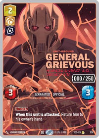 General Grievous - Scuttling to Safety (Serialized) (Rose Gold) (1138) - Secrets of Power Foil