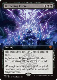 Withering Curse (Extended Art) -  Foil (SOS-330) - Secrets of Strixhaven