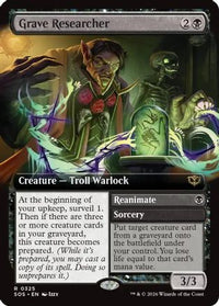 Grave Researcher (Extended Art) -  Foil (SOS-085) - Secrets of Strixhaven