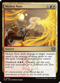 Molten Note -  Foil (SOS-204) - Secrets of Strixhaven