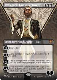 Ral Zarek, Guest Lecturer (Borderless) -  Foil (SOS-282) - Secrets of Strixhaven