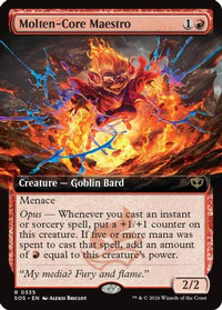 Molten-Core Maestro (Extended Art) -  Foil (SOS-335) - Secrets of Strixhaven