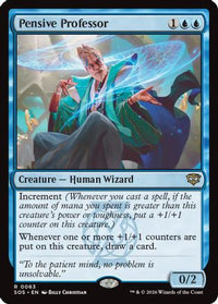 Pensive Professor -  Foil (SOS-063) - Secrets of Strixhaven