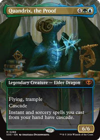 Quandrix, the Proof (Borderless) -  Foil (SOS-286) - Secrets of Strixhaven