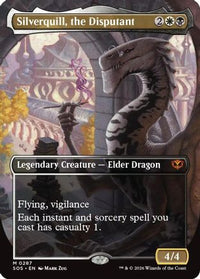 Silverquill, the Disputant (Borderless) -  Foil (SOS-287) - Secrets of Strixhaven