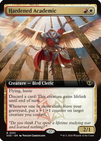 Hardened Academic (Extended Art) -  Foil (SOS-351) - Secrets of Strixhaven
