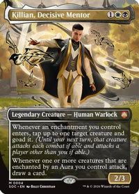 Killian, Decisive Mentor (Borderless) -  (SOC-004) - Commander: Secrets of Strixhaven