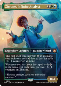 Zimone, Infinite Analyst (Borderless) -  (SOC-010) - Commander: Secrets of Strixhaven