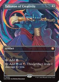 Talisman of Creativity (Borderless) -  Foil (SOC-429) - Commander: Secrets of Strixhaven