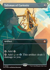 Talisman of Curiosity (Borderless) -  Foil (SOC-430) - Commander: Secrets of Strixhaven