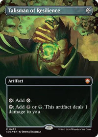 Talisman of Resilience (Borderless) -  Foil (SOC-432) - Commander: Secrets of Strixhaven